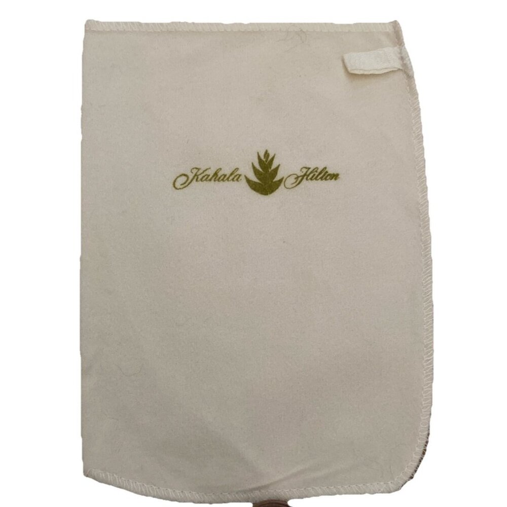 Vintage Branded Shoe Shine Cloth Mitt Kahala Hilton Hotel Hawaii